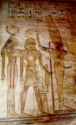 Isis, Ramesses and Min