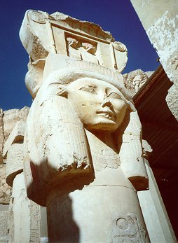 Hathor pillar at Deir el-Bahari