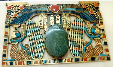 Winged scarab pectoral