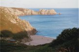 Porthcurno Beach & Logan Rock