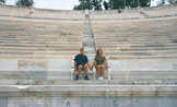 The thrones in the Panathenaic Stadium
