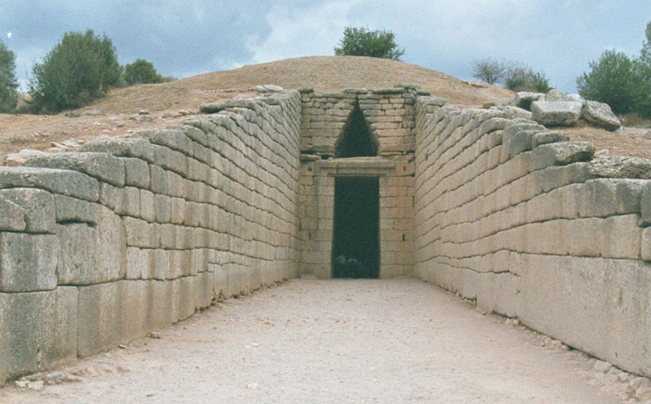 The dromos (entrance passage) to the tomb of Atreus, a.k.a. The Treasury of 
