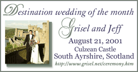 Destination Wedding of the Month ~ January 2002